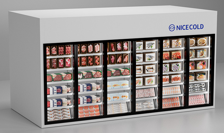 Display walk-in freezer